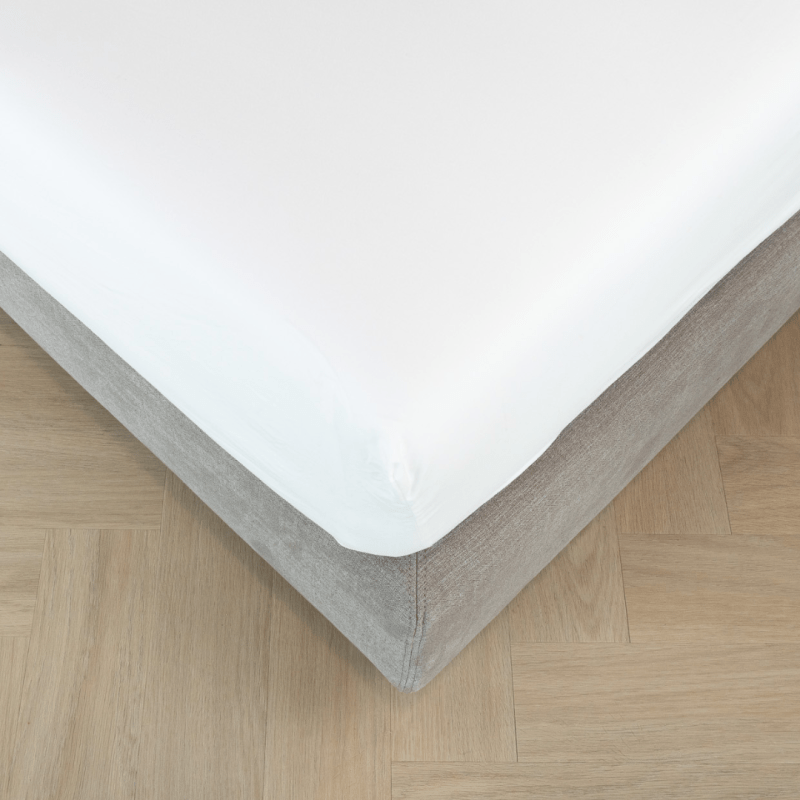 Kayori topper hoeslaken Eji Egyptisch katoen perkal - Wit