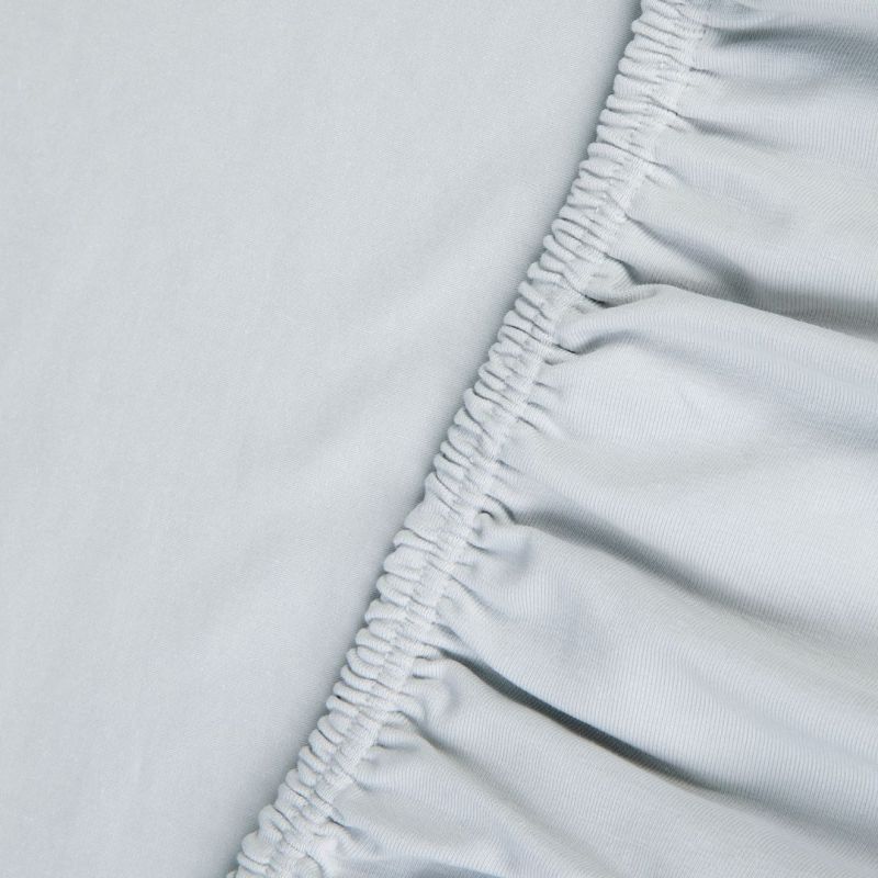 Kayori hoeslaken Shizu stretch jersey - Zilvergrijs