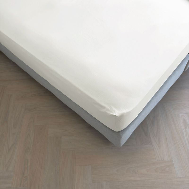 Kayori topper hoeslaken Puro katoenperkal - Wit