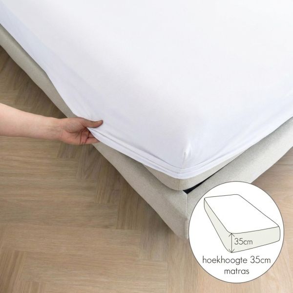 Kayori hoeslaken Simba Bamboe - Wit