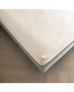 Kayori topper hoeslaken Emma katoensatijn - Offwhite 