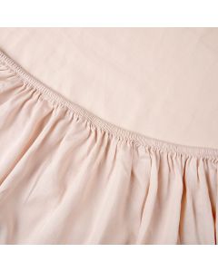 Kayori topper hoeslaken Edo katoensatijn - Nude