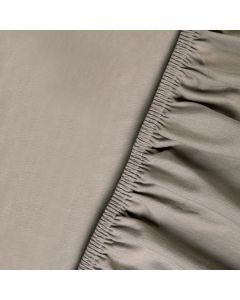 Kayori splittopper hoeslaken Shizu stretch jersey - Taupe 