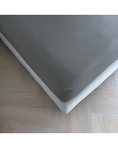 Kayori Emma topperhoeslaken katoensatijn - Denim 