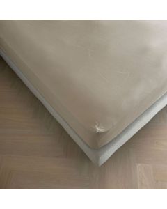 Kayori Emma topper hoeslaken katoensatijn - Zand