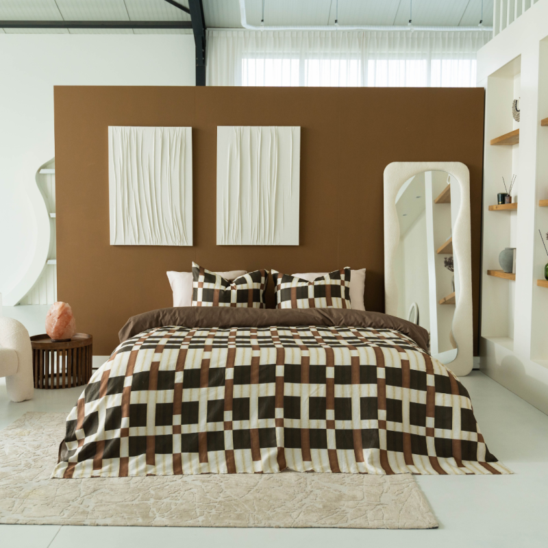 Kayori Abashi dekbedovertrek Katoensatijn