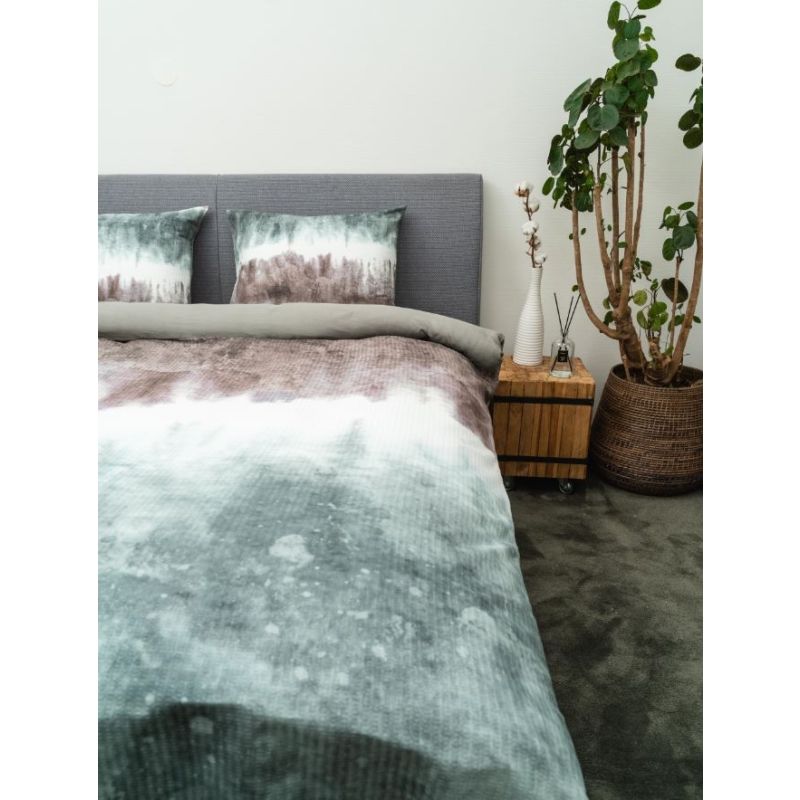 Kayori Andaz - Dekbedovertrek - Waffle - 140/200-220 - Groen