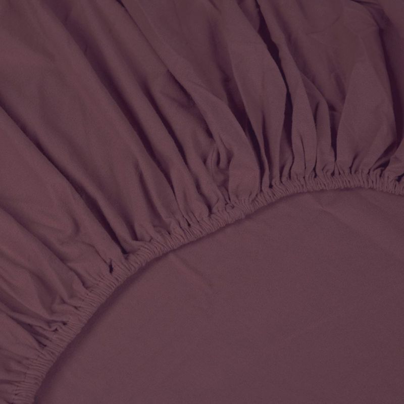 Kayori hoeslaken Atsui Flanel - Burgundy 