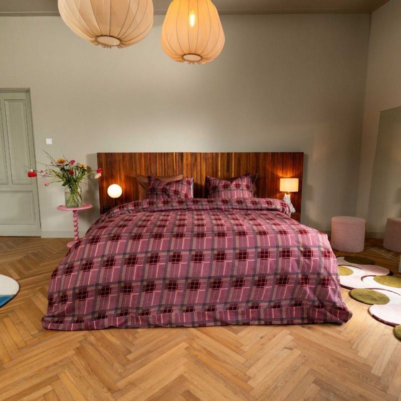 Kayori dekbedovertrek Betsu katoenflanel - Rood