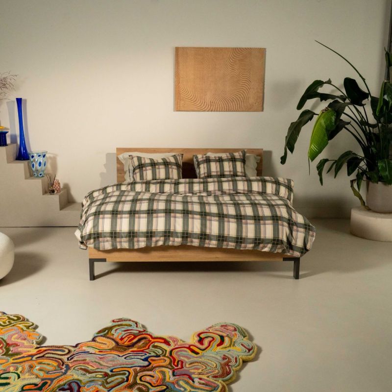 Kayori dekbedovertrek Betsu katoenflanel - Zand 