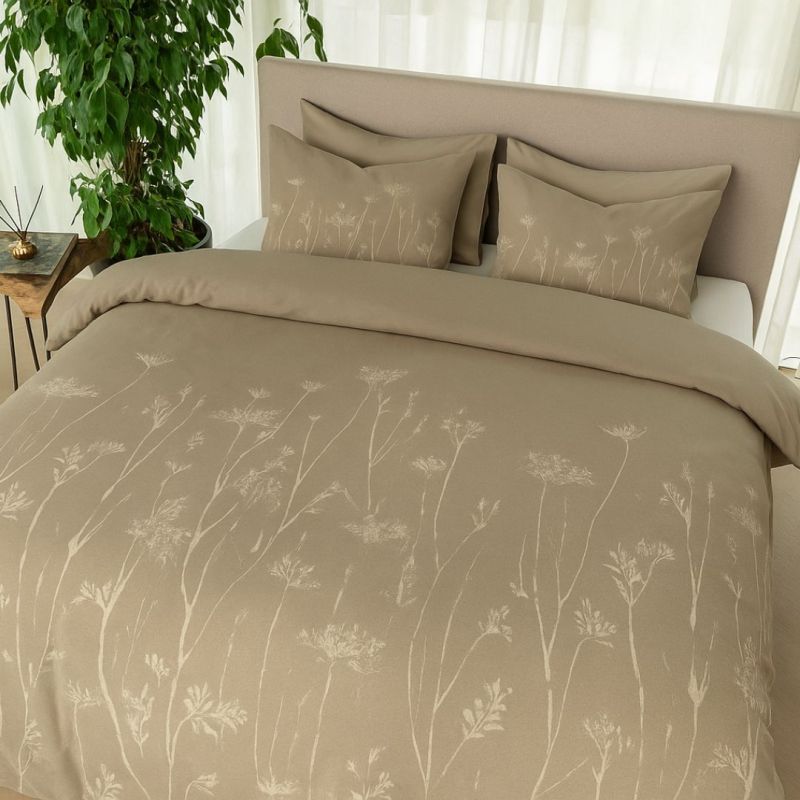 Kayori dekbedovertrek Kimi Katoen - Taupe