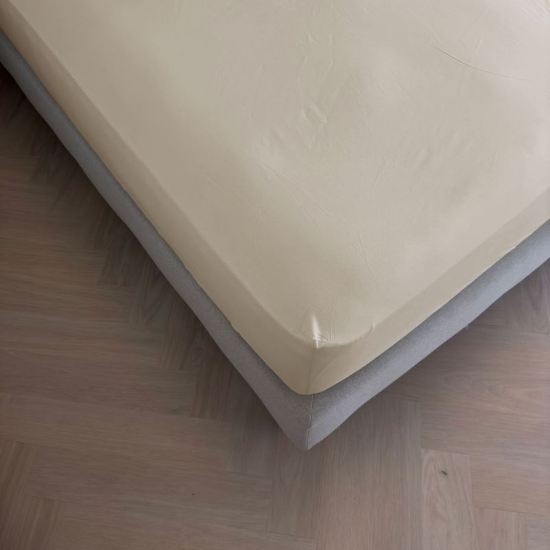 Kayori topperhoeslaken Isis Egyptisch Katoensatijn - Zand