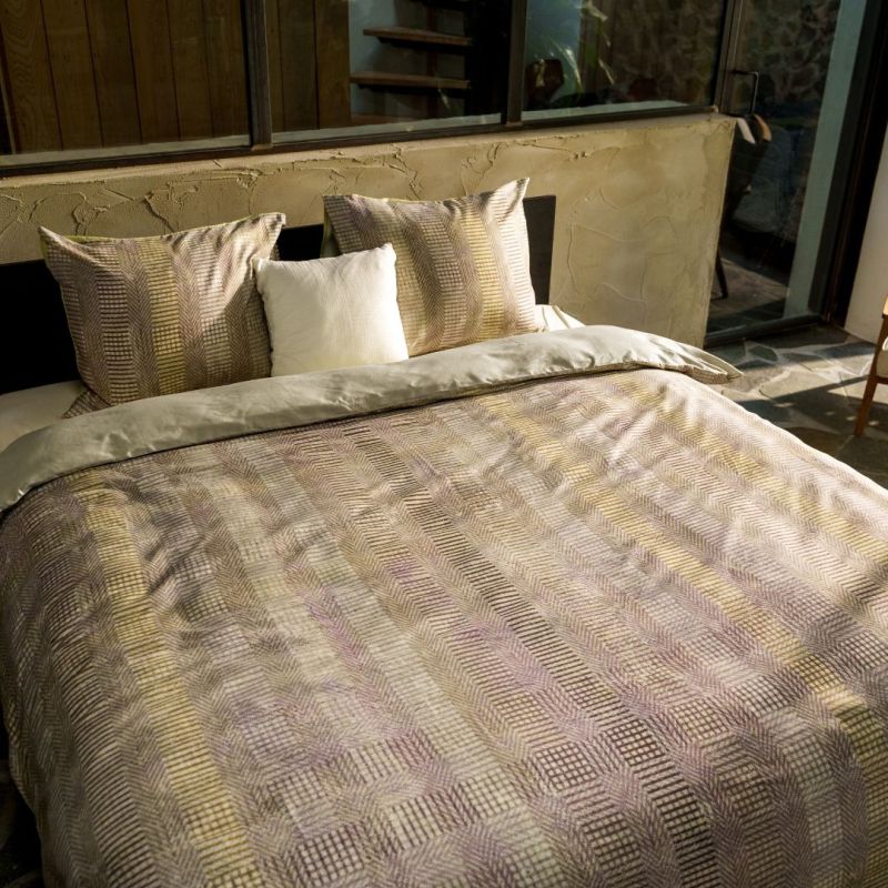 Kayori dekbedovertrek Nezu Katoensatijn - Groen