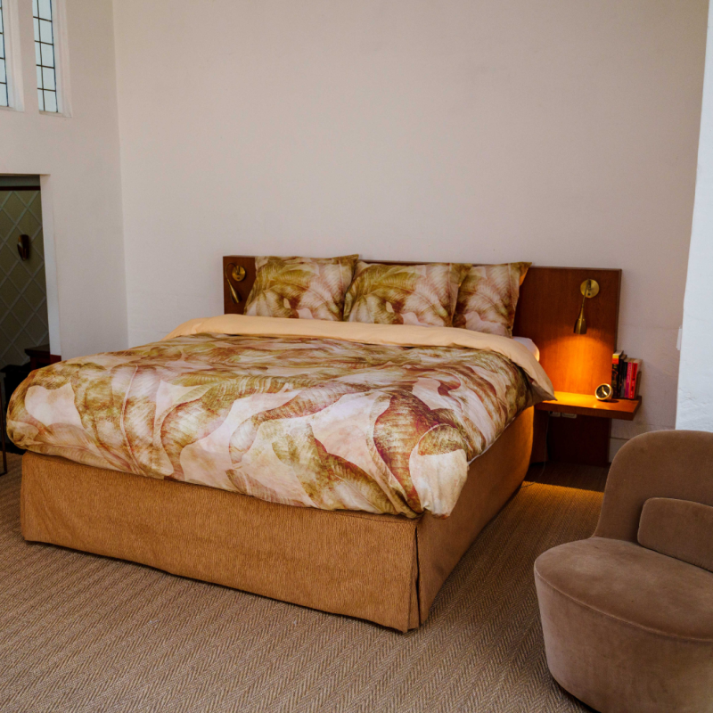 Kayori - Usui - Påslakan  - Bomull Satin - 220x220 - Sand