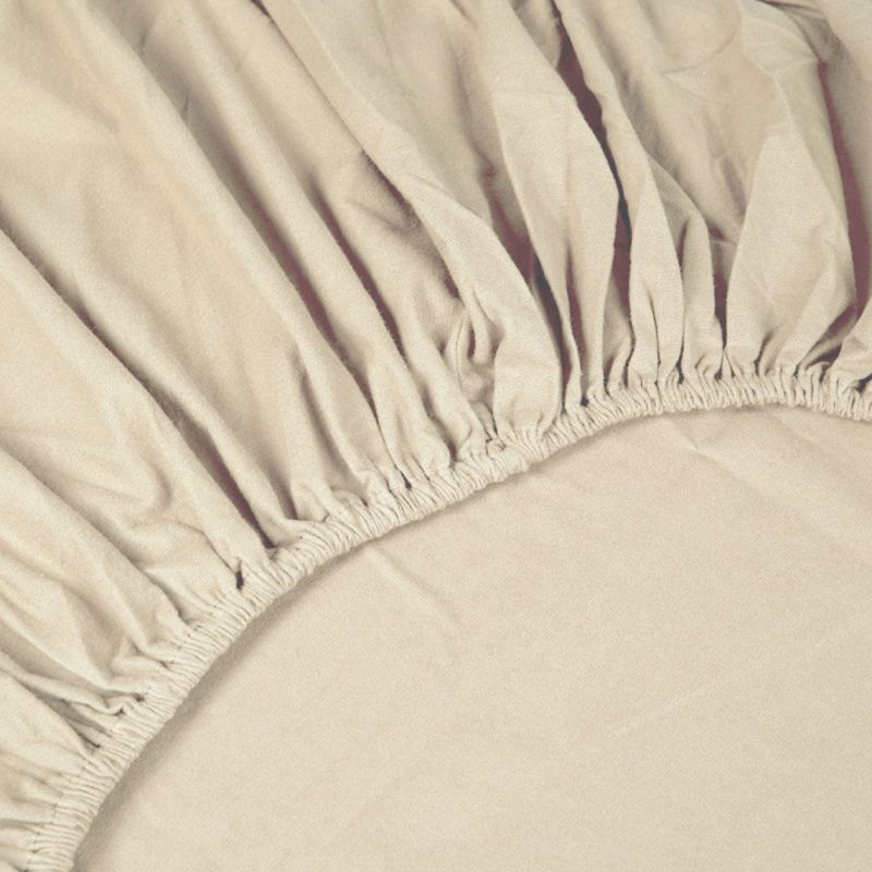 Kayori Showa topperhoeslaken flanel - Offwhite 
